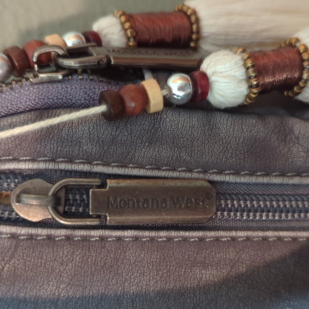 Montana West NWT Bag Gray/Gunmetal Hardware - Picture 5 of 7